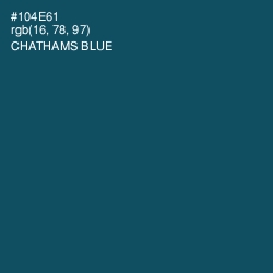 #104E61 - Chathams Blue Color Image